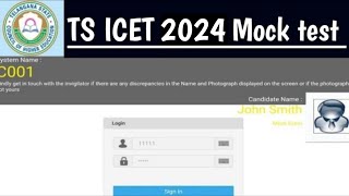 TS ICET 2024 Mock test TS ICET 2024 paper pattern [upl. by Sansbury116]