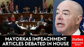 BREAKING NEWS Republicans amp Dems Debate Mayorkas Impeachment Articles In Homeland Cmte  Part 1 [upl. by Abehsile]