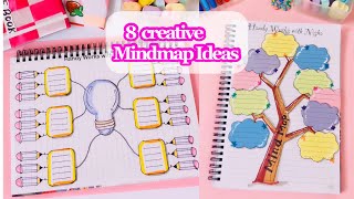 Creative and easy Mind map Ideas  Mind mapping  Mind map ideas for students [upl. by Warfourd]