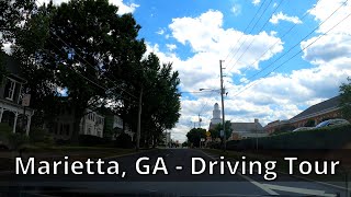 Driving Throughout Marietta Georgia  Tour  4K [upl. by Schuh820]