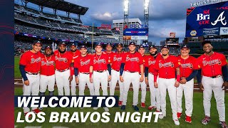 Welcome to Los Bravos Night 🔥  Atlanta Braves [upl. by Aratal201]