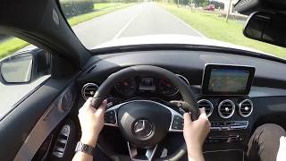 MercedesBenz C 350 e TModell PoV Ride incl 200 kph on German Autobahn [upl. by Ihcelek]