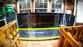 Part 1 DIY acrylic tank 1500gal5700l 125x4x4ft38x12x12m 1000 materials 34 amp 14inch [upl. by Agathy]