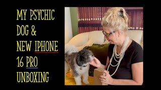 My psychic dog and unboxing my new iphone16pro [upl. by Zolly]