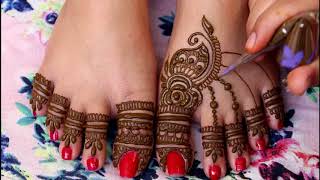 New Mehndi Design for Legs 2018Foot Mehndi Design 2018 [upl. by Astraea]