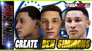 NBA 2K16  How to create Ben Simmons [upl. by Ynoffit]