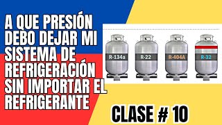 que presión debe tener mi sistema de refrigeración sin importar el refrigerante clase 10 [upl. by Lunetta807]