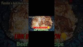 Beef biryani recipeKarachi beef biryani recipefazilas kitchen routine [upl. by Dniren189]