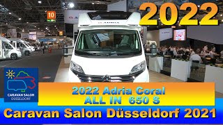 2022 Adria Coral ALL IN 650 SL Walkaround Caravan Salon Düsseldorf 2021 [upl. by Toomay513]