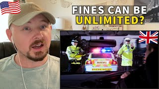 American Reacts to UK Driving Offences and Penalties [upl. by Yanaj]