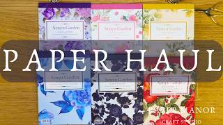 🌷🌹 Senyu Garden Scrapbook Paper ASMR Haul and Unboxing From TEMU🌷🌹 [upl. by Oicinoid426]