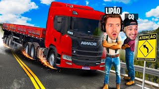 LIPÃO e GQ dirigindo CARRETAS no Driver Jobs NOVO [upl. by Lynnea]