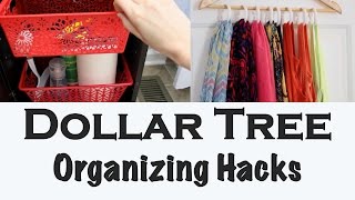 SPACESAVING DIYS  Dollar Tree Organizing [upl. by Filbert]