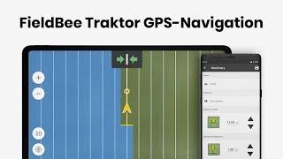 FieldBee tractor GPS app – Start your precision farming Deutsch [upl. by Ilzel]