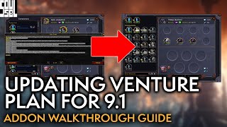 How To Manually Update Venture Plan For Patch 91  Addon Walkthrough [upl. by Aynekat]