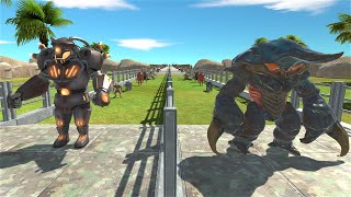 Ranthorn vs Reactor Goro DR Competition  Animal Revolt Battle Simulator [upl. by Guimond956]