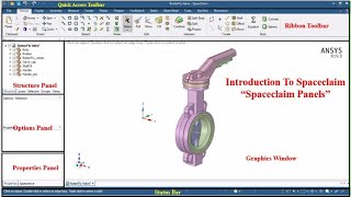 ANSYS Spaceclaim Direct Modeler Tutorials Introduction to Panels 1 [upl. by Nomma]