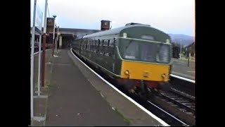 British Rail 1996Regional Railways at Crewe Llandudno Junction amp Bangor Classes 37 47 amp 101 DMU [upl. by Chassin]