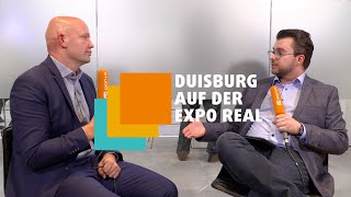 DUISBURG AUF DER EXPO REAL 2023  INTERVIEW MIT JENS SPERKE  FLÄCHENENTWICKLUNG GEBAG [upl. by Laurens]