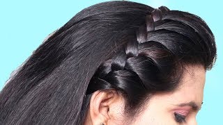 How to do Side French Braid Hairstyle tutorial 2019  Easy Hairstyle for Long Hair 2019 [upl. by Rednal]