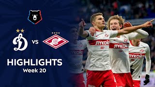 Highlights Dynamo vs Spartak 02  RPL 201920 [upl. by Sarine]