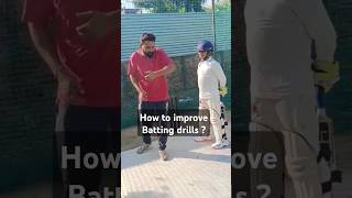 How to improve batting drills  Cricket Me Batting drills Me Kaise Sudhaar Kareen  shortsfeed yt [upl. by Trammel]