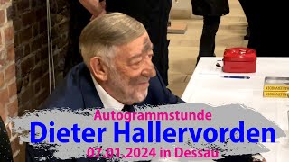 Dieter Hallervorden Autogrammstunde 070124 im Mitteldeutsches Theater in der Marienkirche Dessau [upl. by Araht]