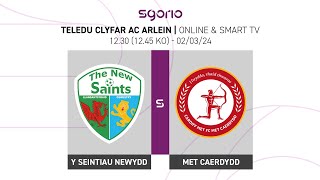 FULL MATCH  The New Saints v Cardiff Met  JD Cymru Premier  English commentary [upl. by Richlad404]