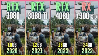 RTX 3080 vs RTX 3080 TI vs RTX 4080 vs RX 7900 XTX  Test in 12 Games [upl. by Gintz]