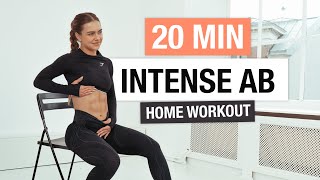 20 MIN INTENSE AB WORKOUT  24day FIT challenge [upl. by Alomeda]