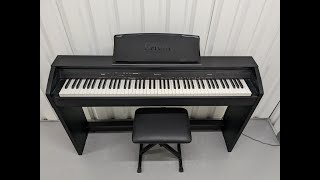 Casio Privia PX760 digital piano and stool in satin black finish stock number 23367 [upl. by Boser]