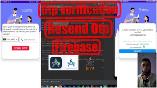 Otp verification with resend otp option using firebase android studio java bangla  the cracker [upl. by Ahsar490]