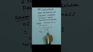 molarity class 11 chemistry [upl. by Llewellyn]