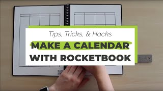 Make a Calendar with Your Rocketbook  Rocketbook Tips amp Tricks [upl. by Aticnemrac]