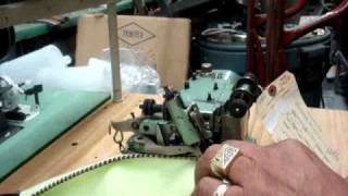 MERROW M303 OVERLOCK SHELL STITCH TAG 2428 [upl. by Nylorac]