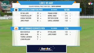 Lindfield Exhibition Men v ADF Combined Services Men [upl. by Llehsram607]