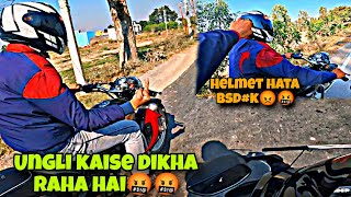 Chapri BULLET RIDER show me middle🖕🖕 roaddragerage [upl. by Ahsenhoj]