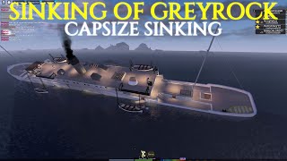 Capsized Sinking  Sinking of Greyrock  Roblox [upl. by Effie]