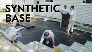 How To Build A Raised Patio On Synthetic Base  TechoBloc Contractor Showcase [upl. by Clintock]