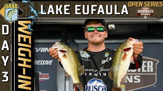 OPEN Day 3 Weighin at Lake Eufaula OK [upl. by Eeloj]