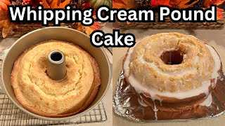 Whipping Cream Pound Cake  Cooking with Mrs Holt [upl. by Gina508]