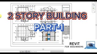 Revit BIM Complete Project Part  1  Double Story Building  Revit Tutorial  Revit for Beginners [upl. by Aneliram]