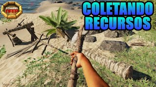 JUNTANDO OS RECURSOS  NÁUFRAGO  STRANDED DEEP  DIA 08 [upl. by Annahvas]