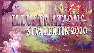 💖 ELDARYA ✦ ILLUSTRATION ST VALENTIN 2020  🎀 [upl. by Eirallam777]