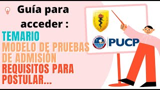 TUTORIAL PARA ACCEDER AL TEMARIO E INFORMACIÓN PARA POSTULAR A UPCH  PUCP [upl. by Ettenot338]