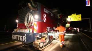 WIRTGEN W 1500 amp W 250 im Nachteinsatz B 14 Teiler B 29 Waiblingen 2013 [upl. by Ivets]