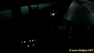 2001 Thomas SafTLiner® FS65 night driving to bus yard [upl. by Chi]