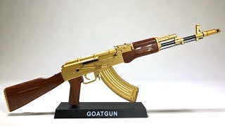 Gold AK 47 OneThird Actual Size 4K [upl. by Nodnalb447]