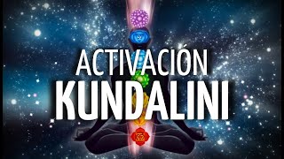 🔥Meditación ACTIVACIÓN de KUNDALINI a través de TUS CHAKRAS  SANACIÓN COMPLETA [upl. by Ecinnej]