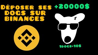 Comment Changer le Depot de ses Dogs vers Binance [upl. by Nelyaw543]